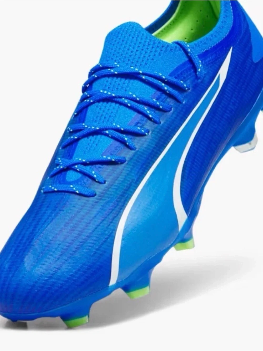Puma Men's Blue/White Firm-Ground Soccer Cleats